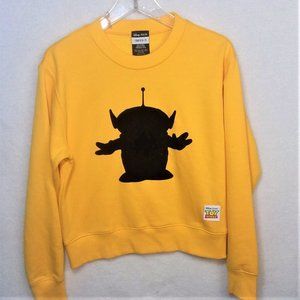 Disney Pixar Toy Story Yellow Alien Sweatshirt Med